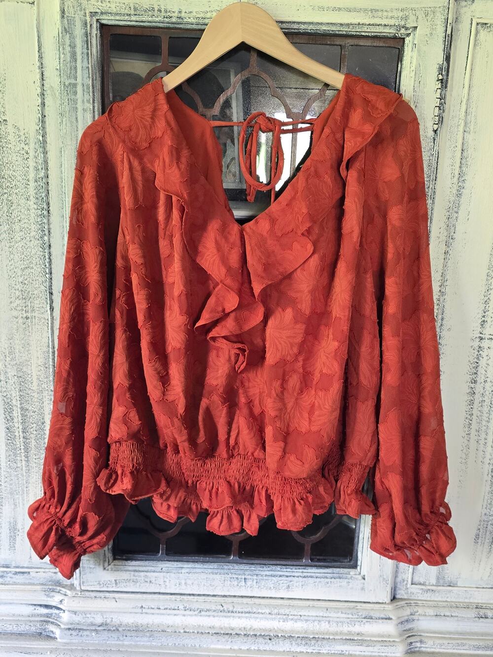NWOT Anthropologie Ruffled Blouse - 2X